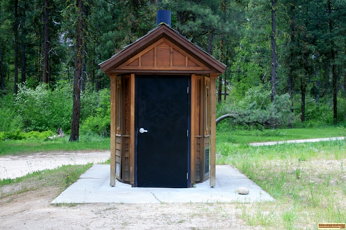 Bird Creek Campground  camping, outhouse.