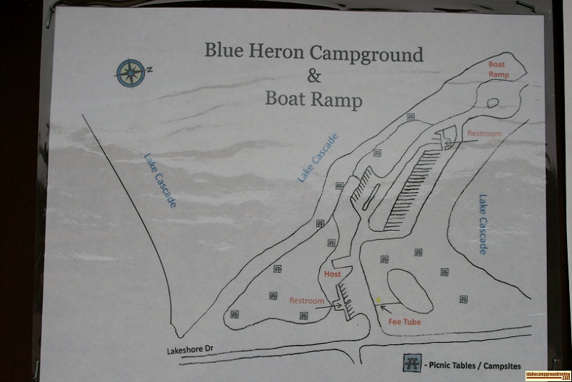 Blue Heron Campground part of Lake Cascade State Park.