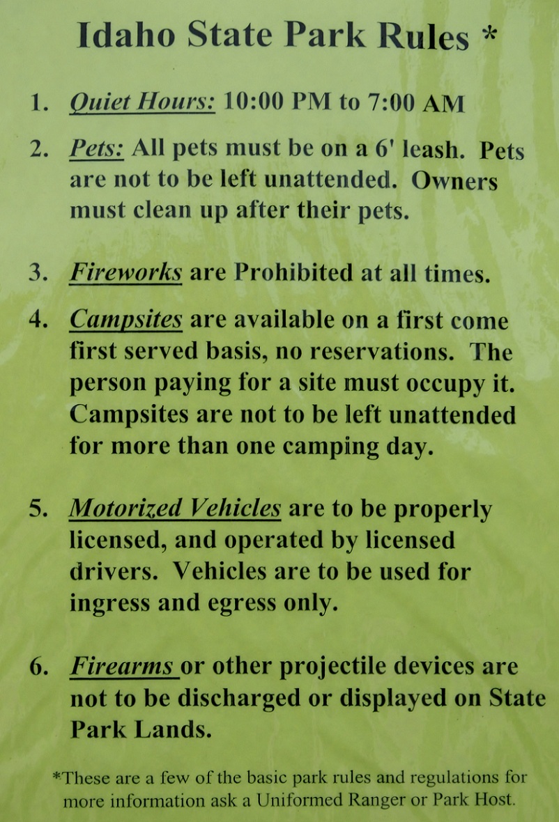 Blue Heron Campground part of Lake Cascade State Park.