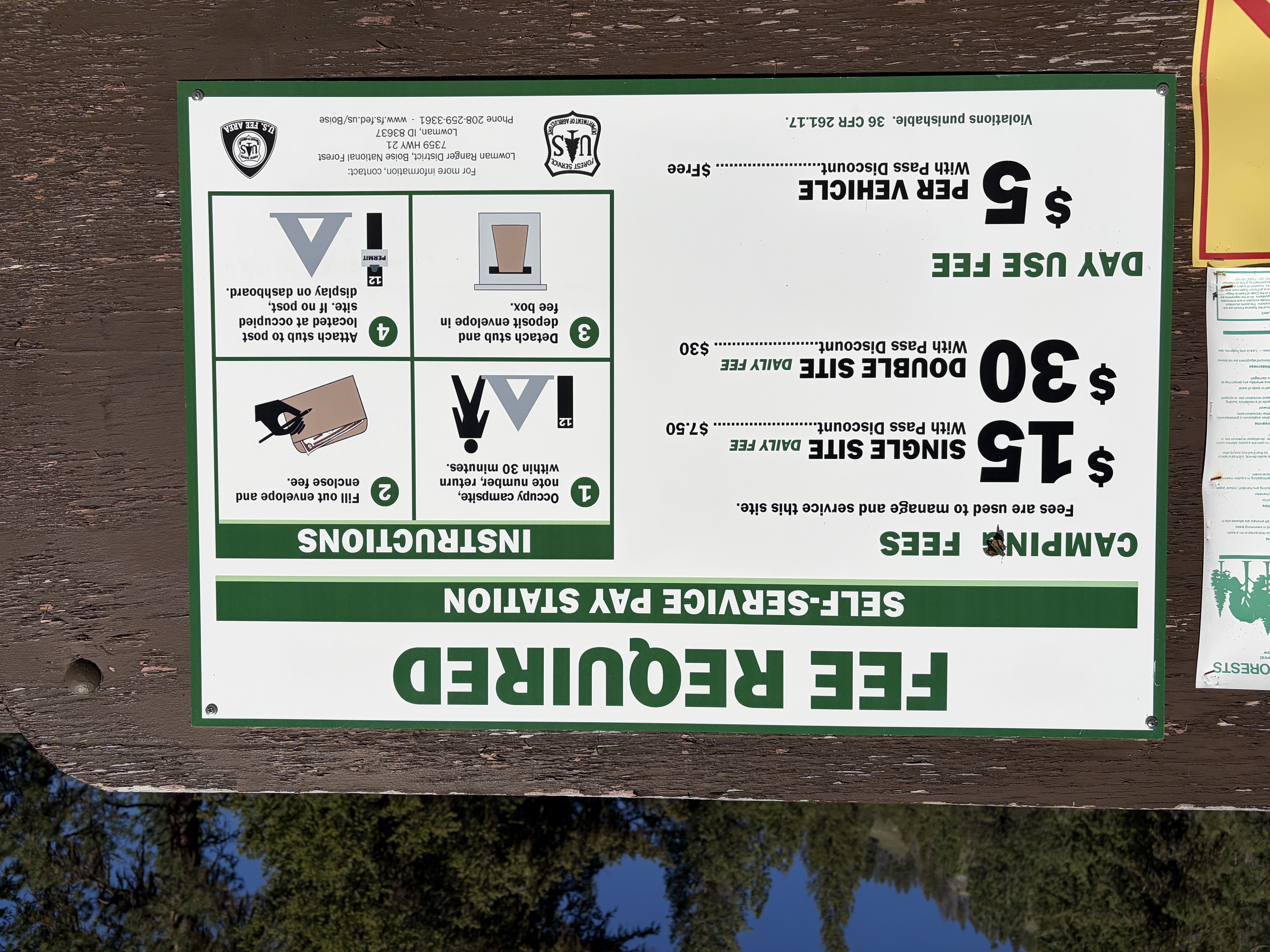 Bonneville Campground - Signs & Info
