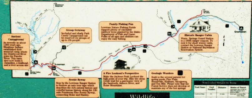 Bonneville Campground on the South Fork of the Payette River.