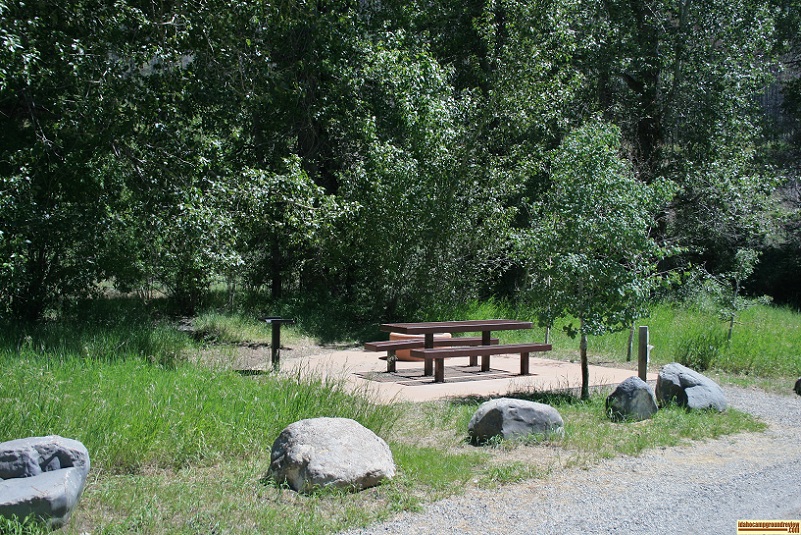 Here's another RV camping site in Boundary Campground just outside of Ketchum, Idaho.