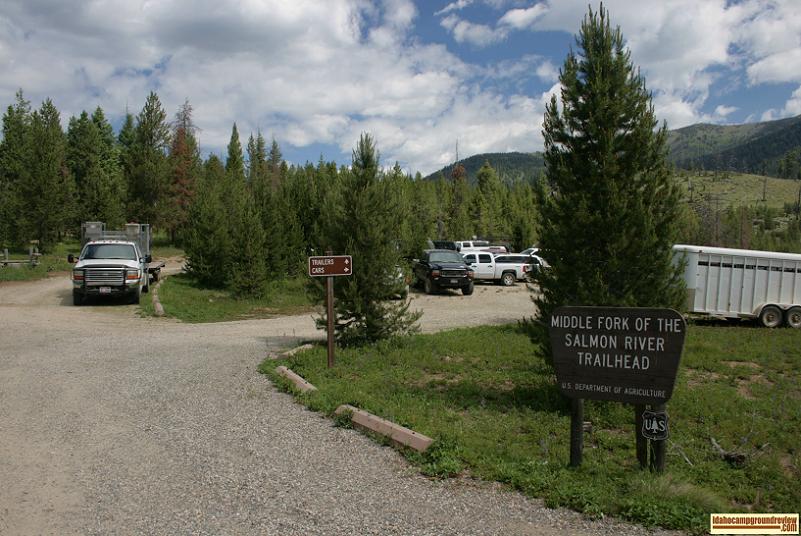 The Middle Fork of the Salmon River Trailhead near Boundary Creek Campground
