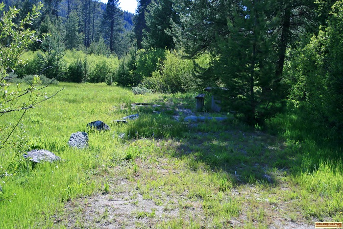 Campsite #9 in Bowns Campground.
