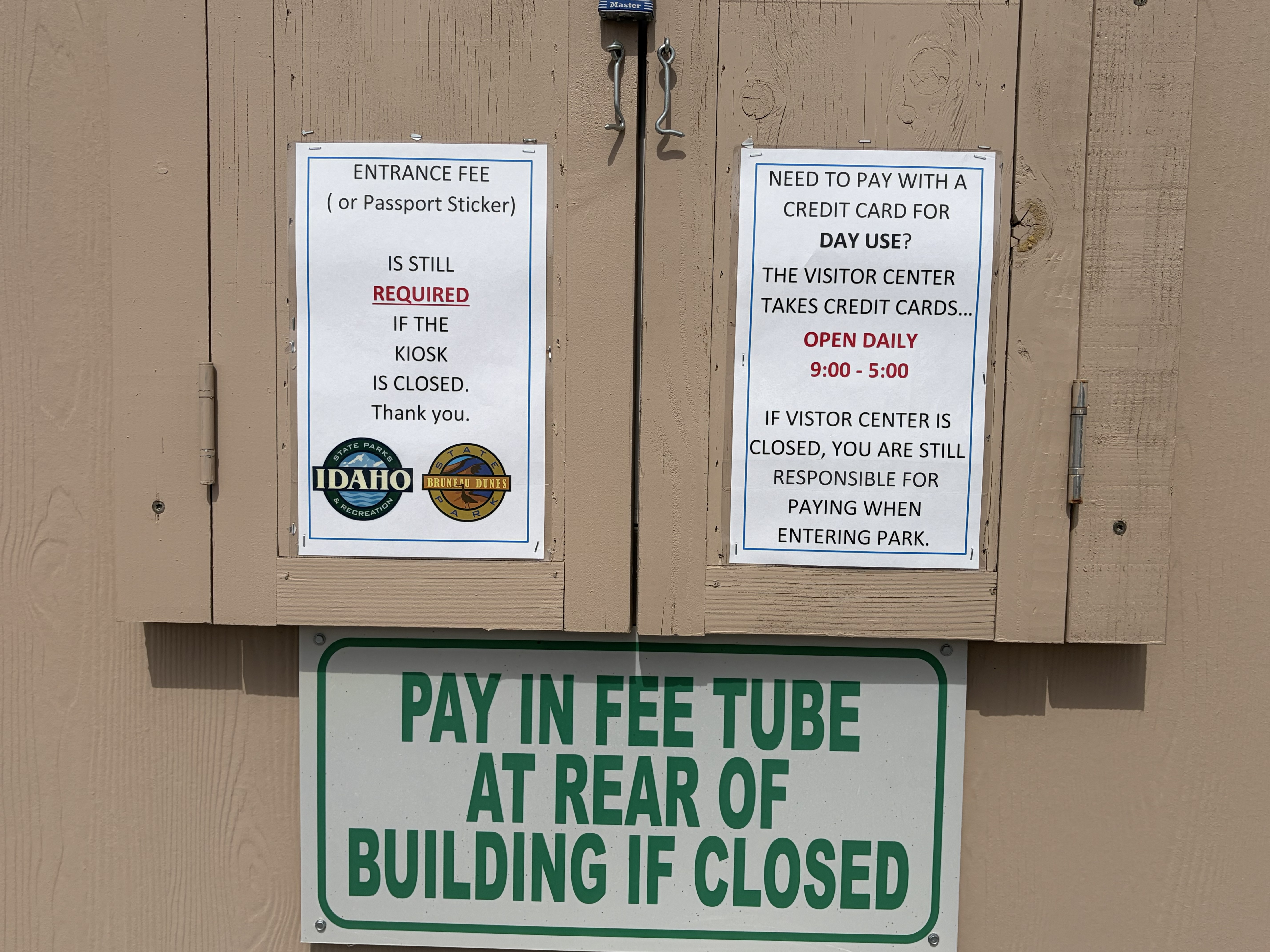 Bruneau Dunes State Park - Signs & Info