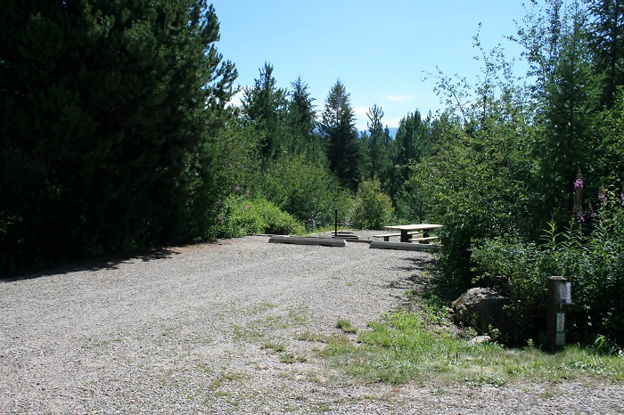 Calamity Campground on Palisades Reservoir.