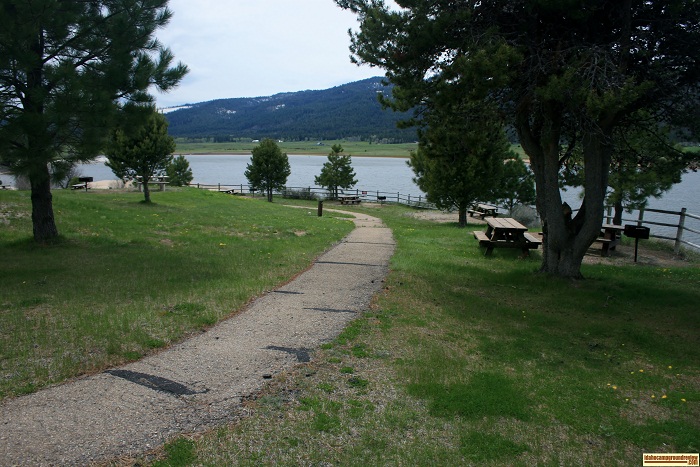 Here are part of the picnic tables.