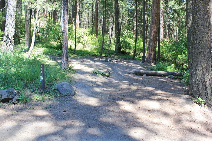 Chatcolet Campground, part of Heyburn State Park, signs in information.