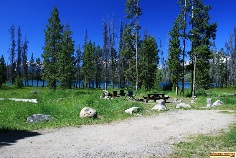 Chinook Bay Campground on Little Redfish Lake