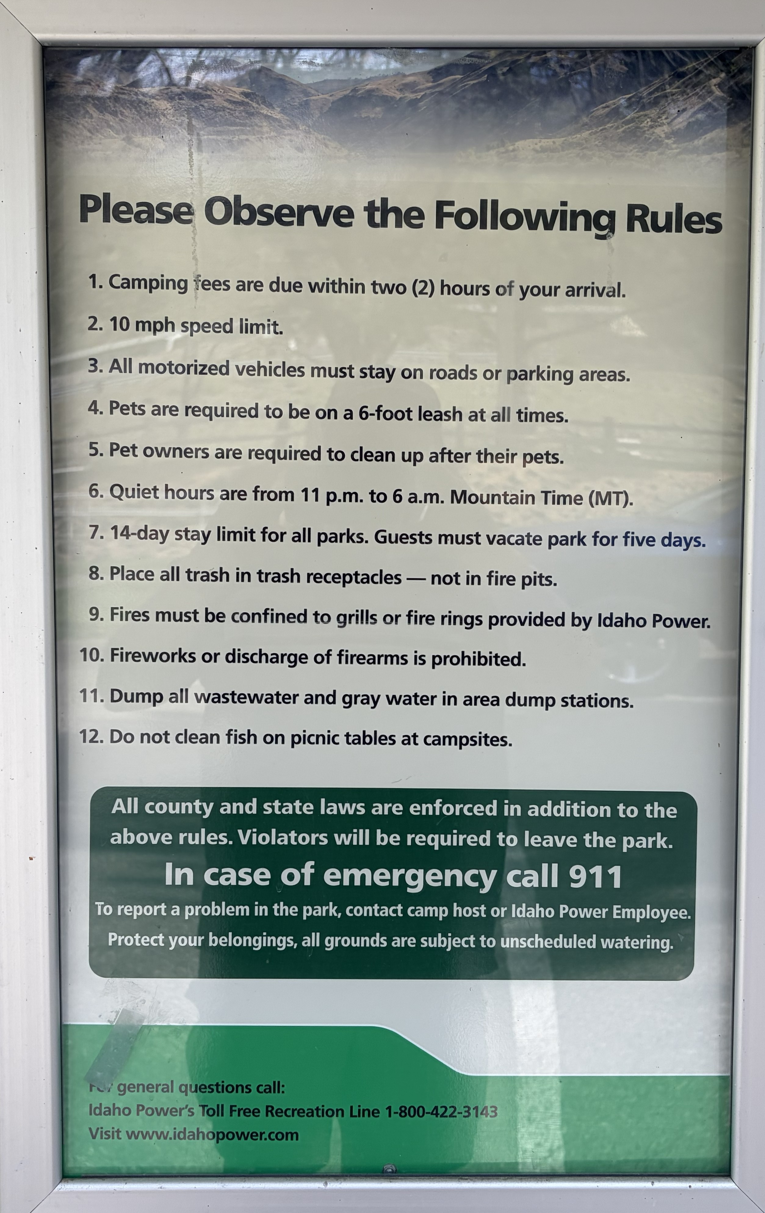 Copperfield Park Signs & Info