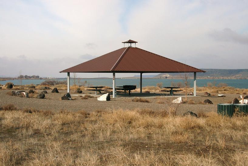 picture of group shelter in cove recreation site campground near bruneau idaho
