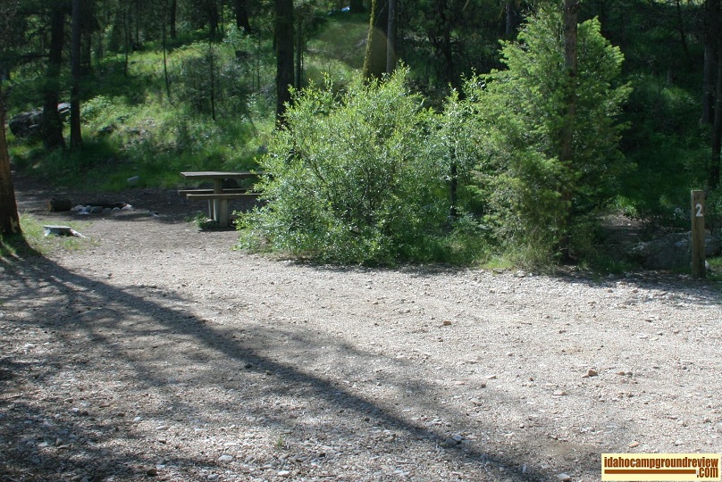 Picture of Camp site #2 at Dagger Falls Campground.
