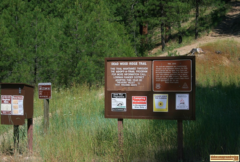 Trailhead at Deadwood Campground