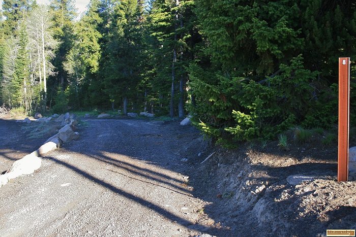 Campsite in Diamondfield Jack Campground near Magic Mountain.