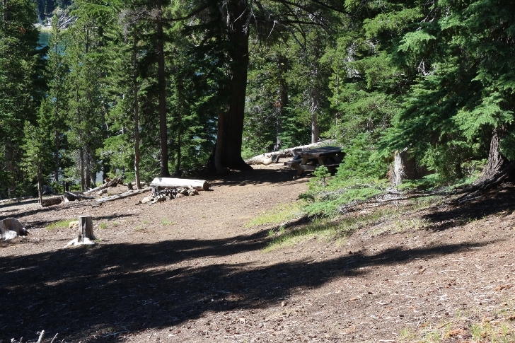 A picture of campsite number 18 in Orewgons Driftwood Campground.