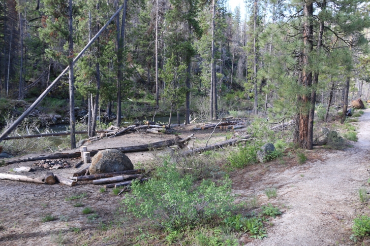 This primitive campsite was well established.