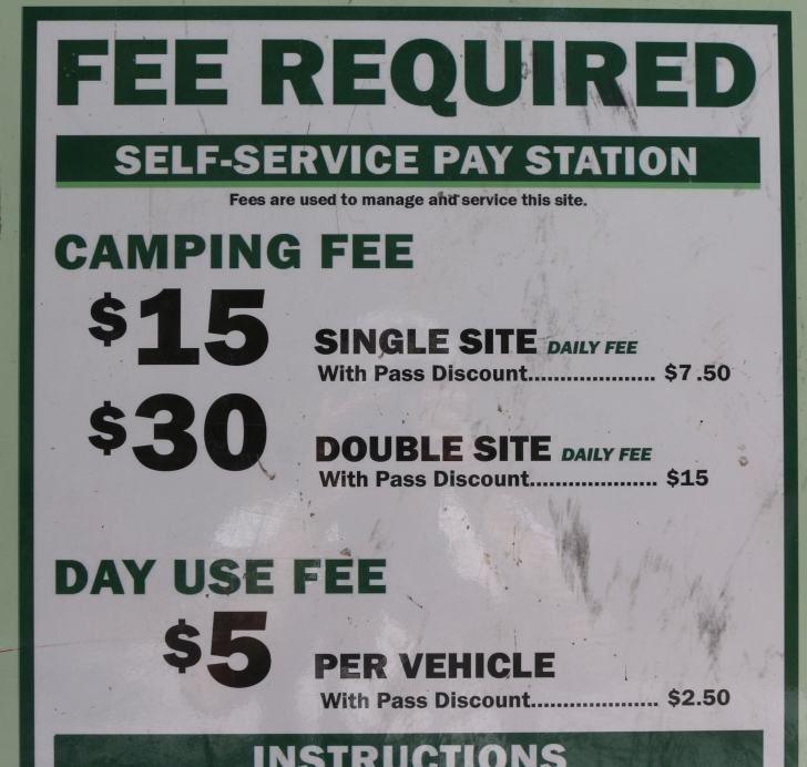 Info sign at Edna Creek Campground