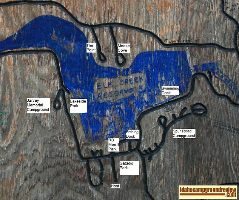 Elk Creek Reservoir - Map