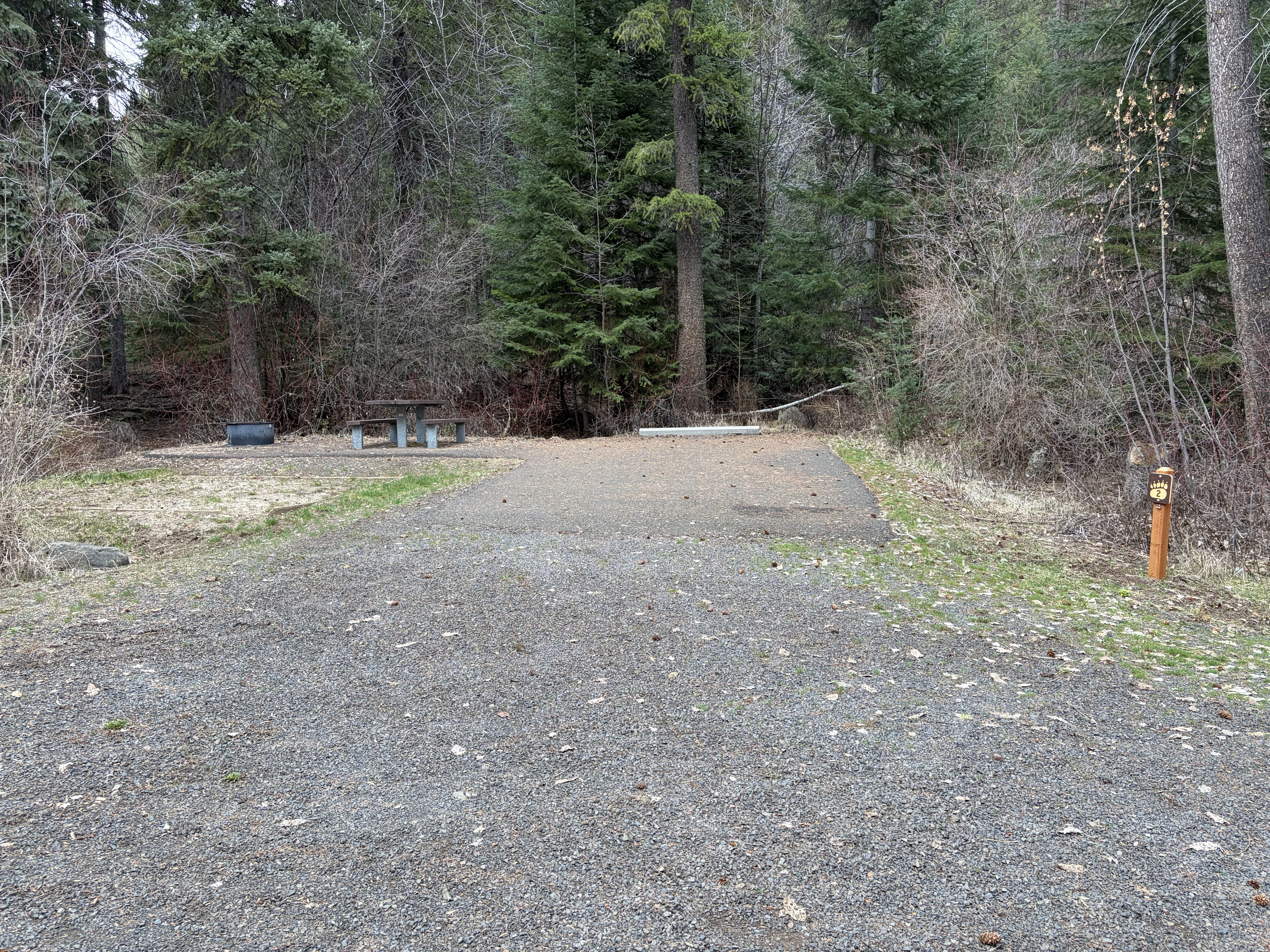 Evergreen Campground Campsites