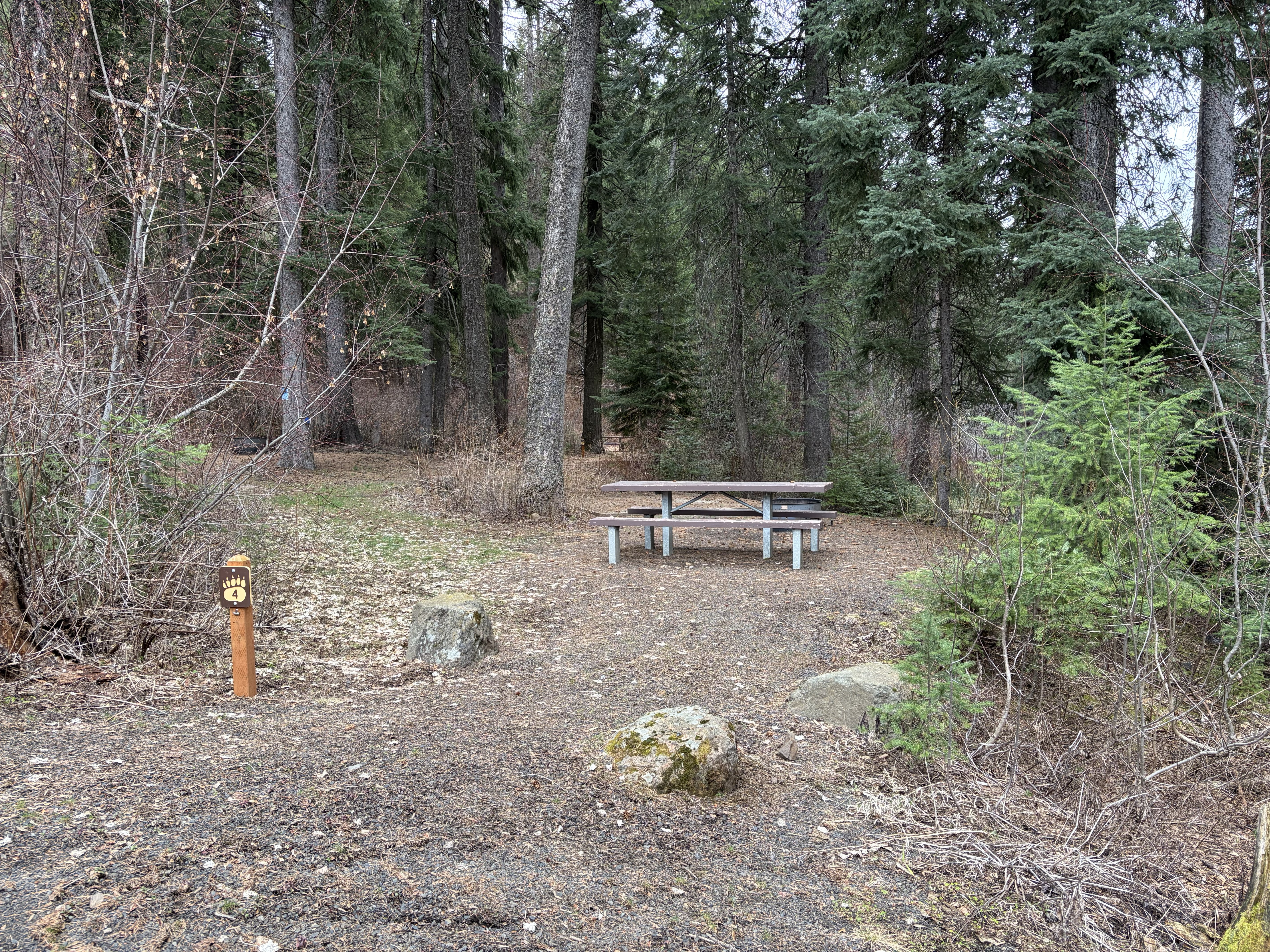 Evergreen Campground Campsites