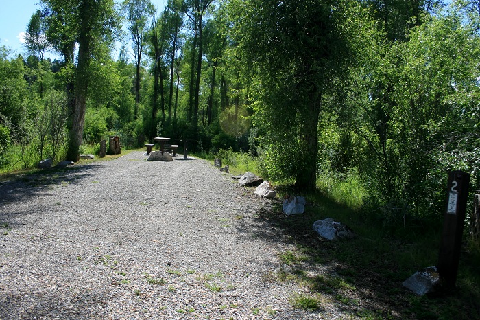 Falls Campground on the South Fork of the Snake River.