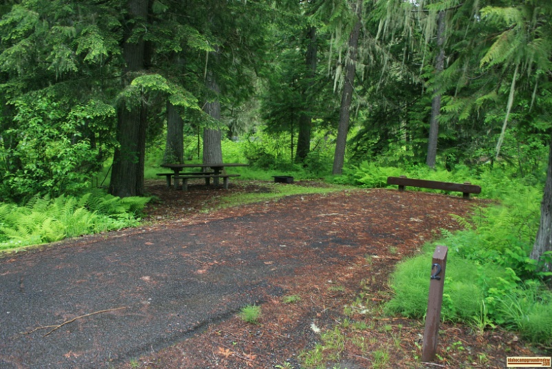 Giant Whitepine Campground RV camping site