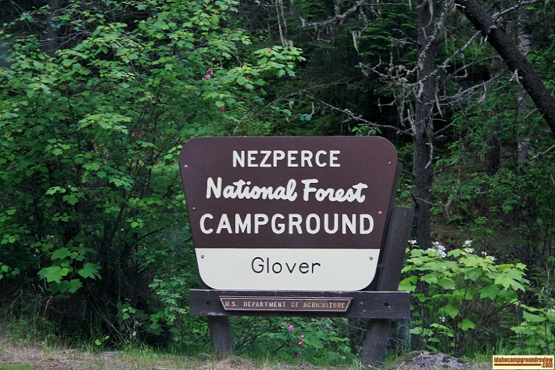 Glover Campground Sign