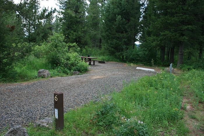 Grandview Campground near Lower Mesa Falls.