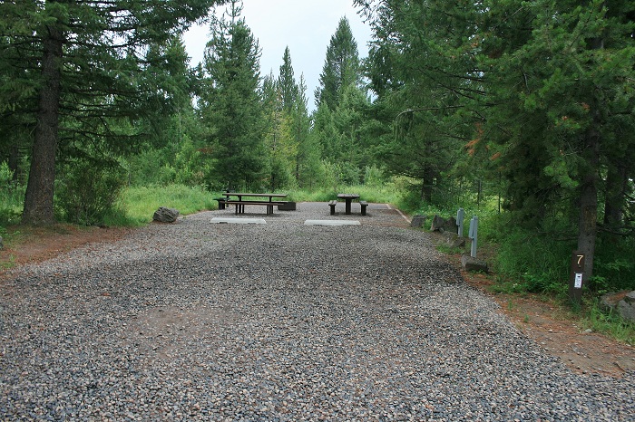 Grandview Campground near Lower Mesa Falls.