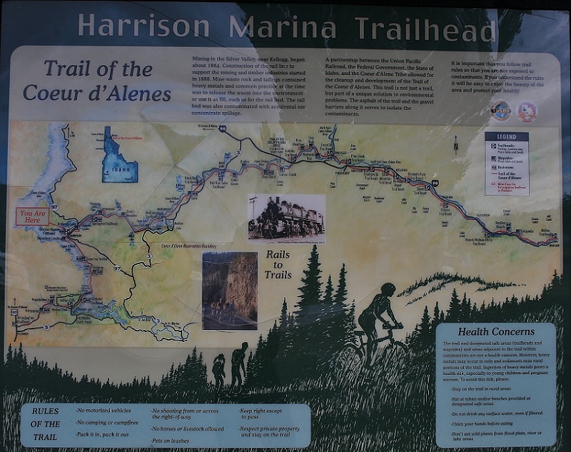 Harrison RV park and Marina on Coeur d'Alene.