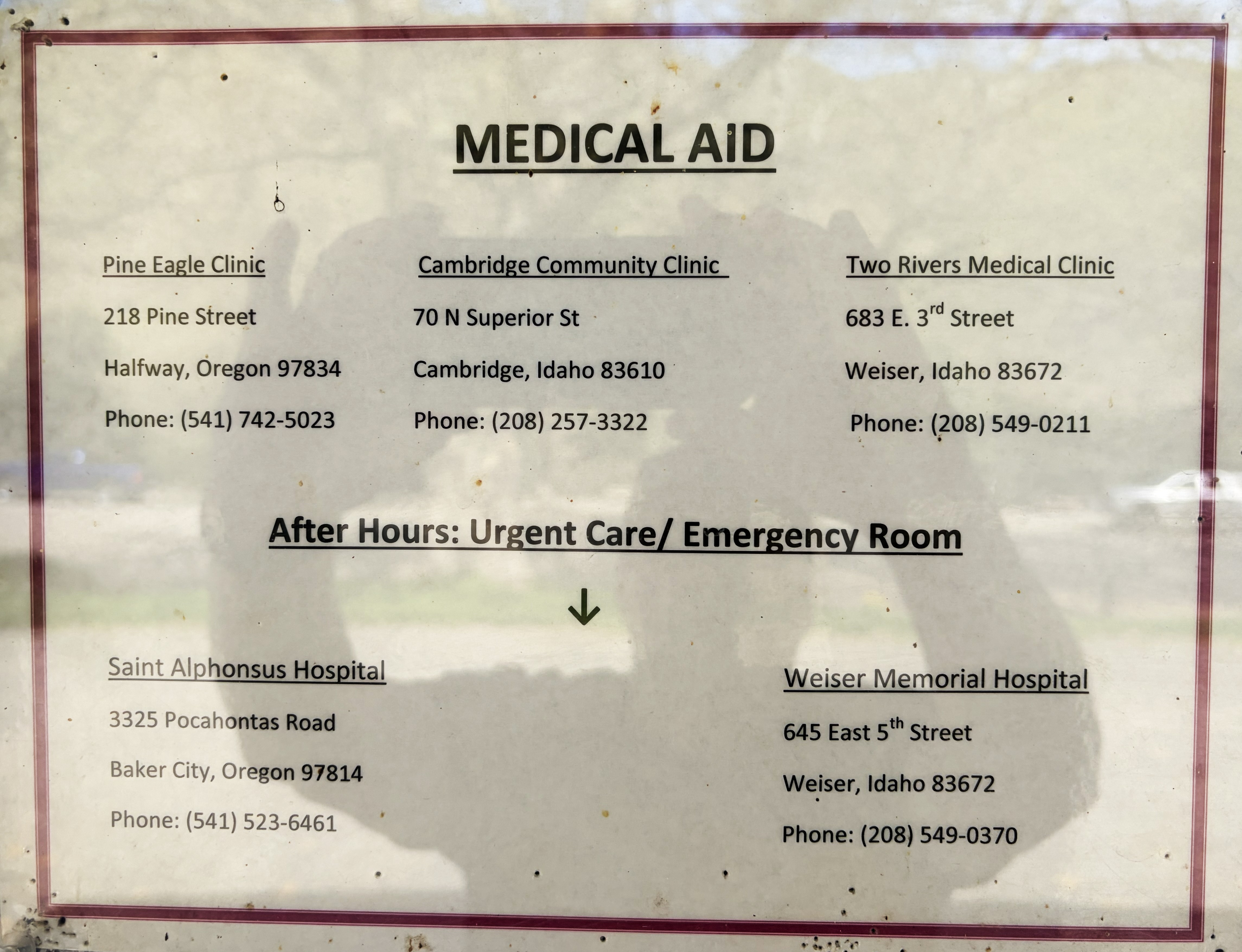 Hells Canyon Park Signs & Info