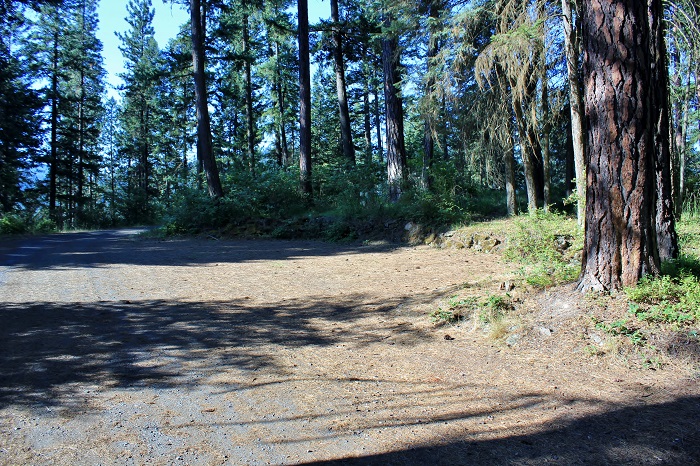 This is one half of the parking area.