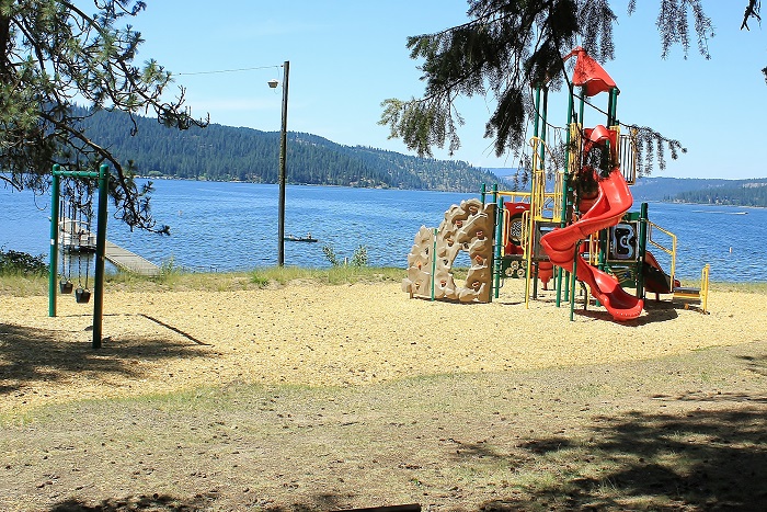 And a great playground next to the beach.