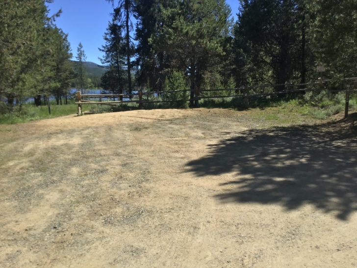 Camping in Idaho at Horsethief Reservoir Campground.