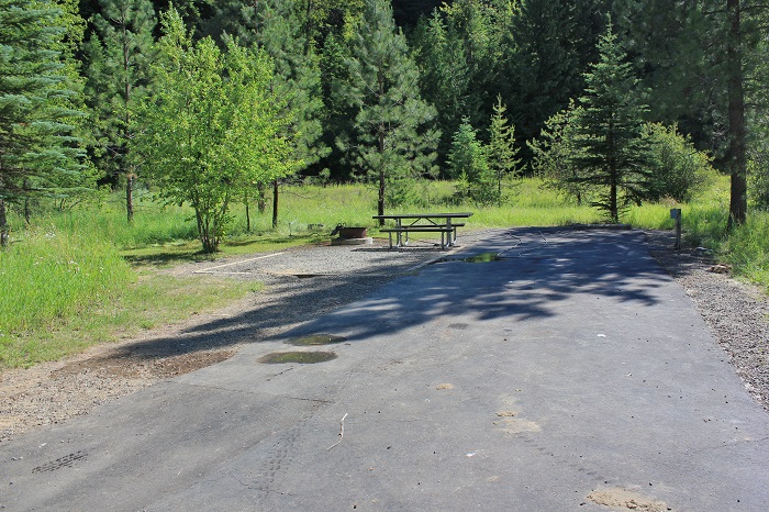 Huckleberry Campground on the St Joe River in northern Idaho.