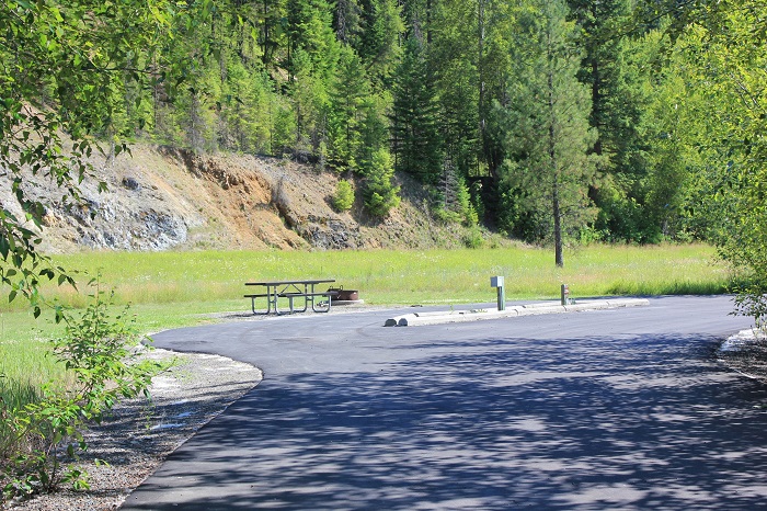 Huckleberry Campground on the St Joe River in northern Idaho.
