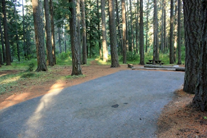 Camping in Washingtons Indian Creek Campground.