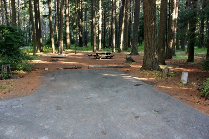 Camping in Washingtons Indian Creek Campground.