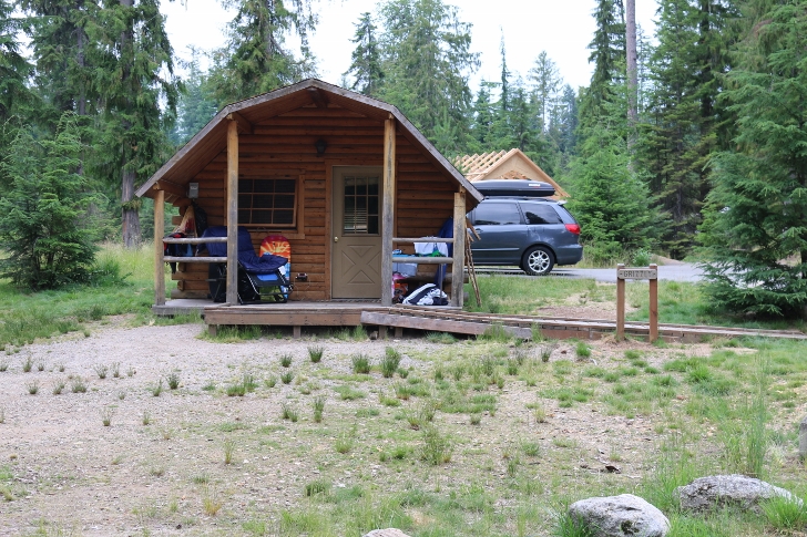 There are currently 5 cabin with another being built, I have picture of 3. This is "Grizzly ".
