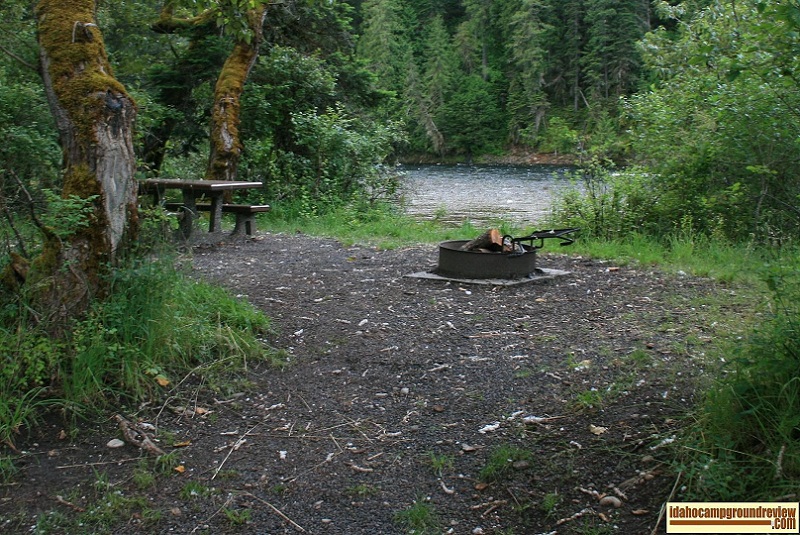 Johnson Bar Campground on the Selway River