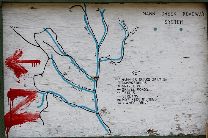 Justrite Campground on Mann Creek.