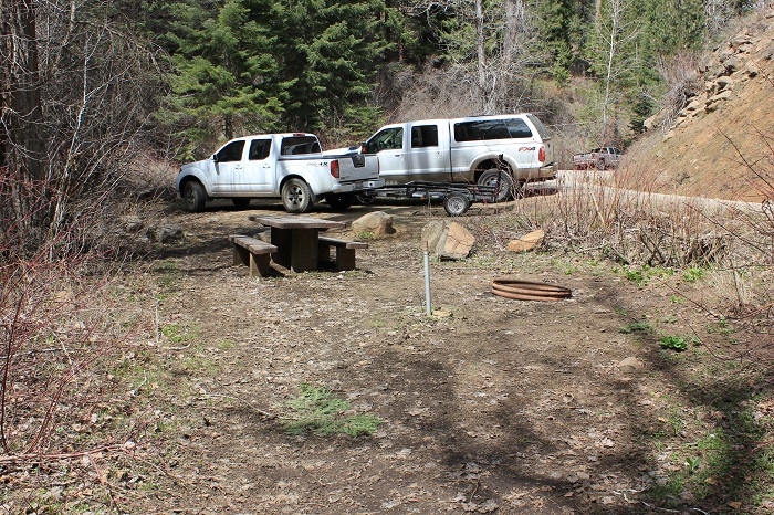 Justrite Campground on Mann Creek.