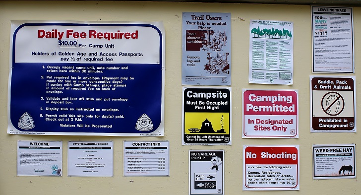 Kennally Creek Forest Camp - Signs and Info