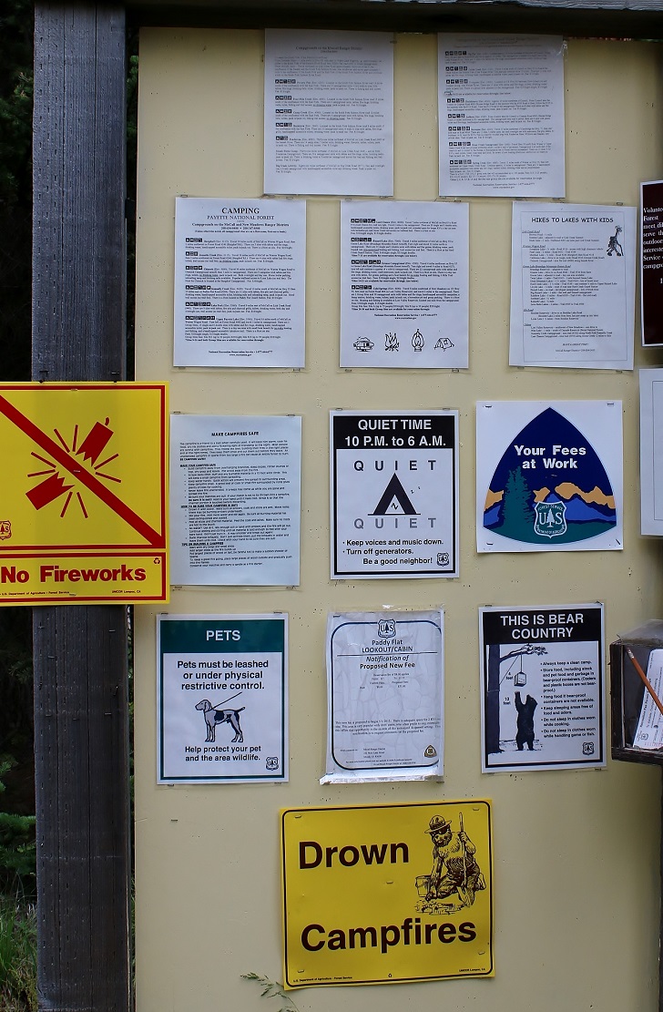 Kennally Creek Forest Camp - Signs and Info