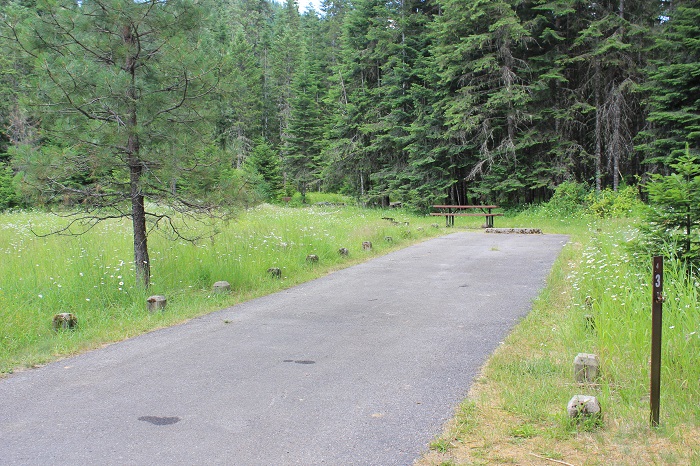 Kit Price Campground on the Coeur d