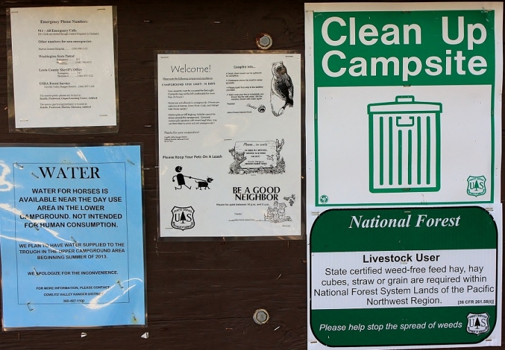 Camping in Washingtons Keenes Horse Campground.