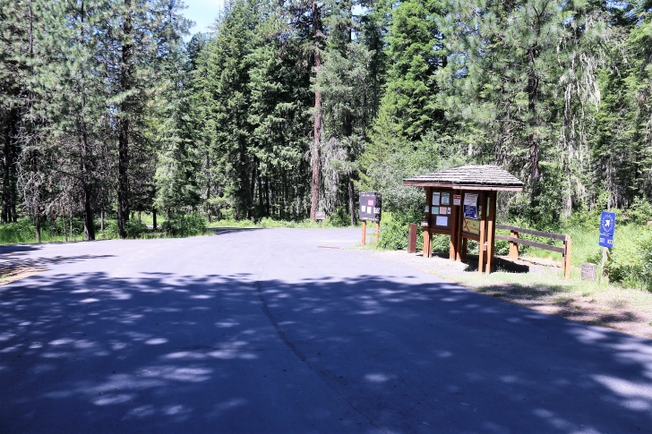 A picture of the information and check in area of Laird Park in northern Idaho.