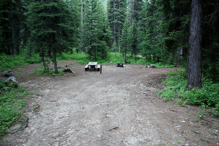 Lake Fork Campground site.