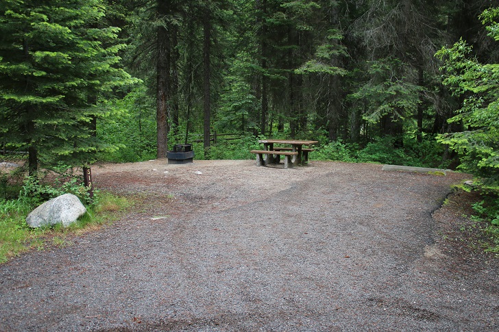 Campsites in Lastchance Campground.