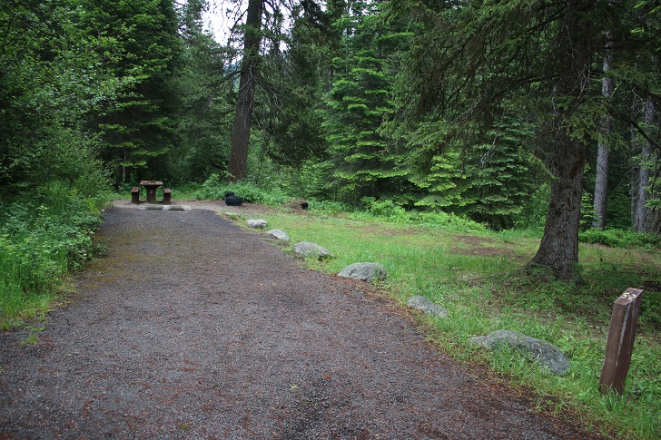 Campsites in Lastchance Campground.